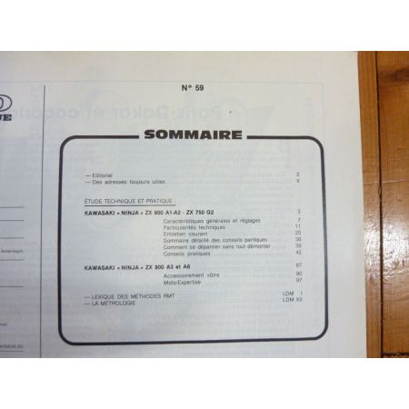 900 NINJA Revue Technique moto Kawasaki