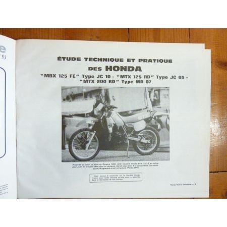 MBX125 MTX125 200 - Le Mans California 3 Revue Technique moto Honda Guzzi