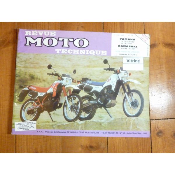 DT RD125 KLR600 Revue Technique moto Kawasaki Yamaha
