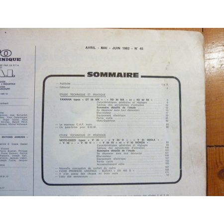 RD80 DT80 V35 V50 Revue Technique moto Guzzi Yamaha