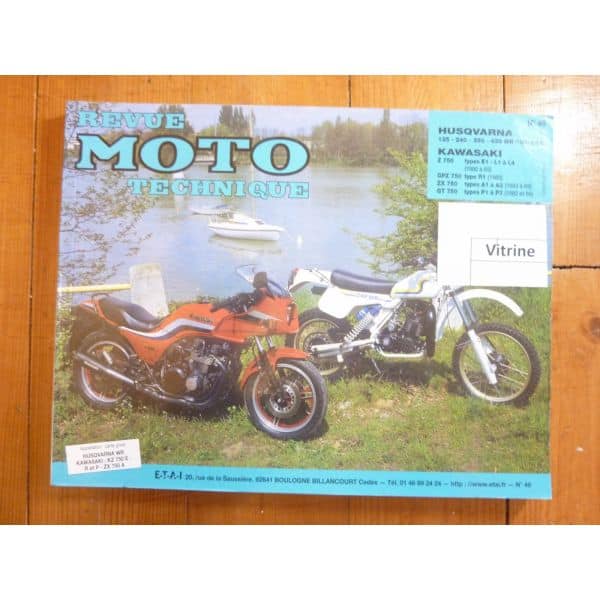 WR Z ZX GPZ Revue Technique moto Husqvarna Kawasaki