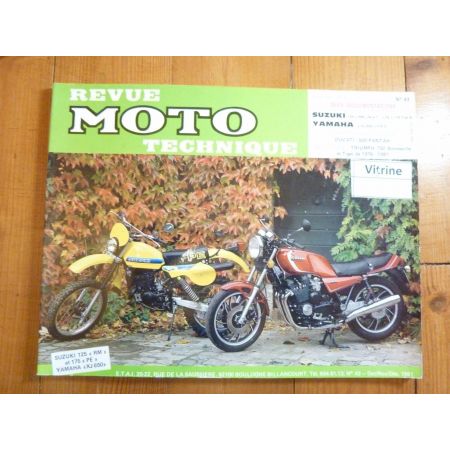 RM125 PE175 XJ650 Revue Technique moto Suzuki Yamaha