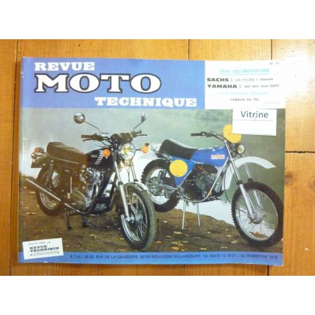 150 175 25 650 Twin Revue Technique moto Sachs Yamaha