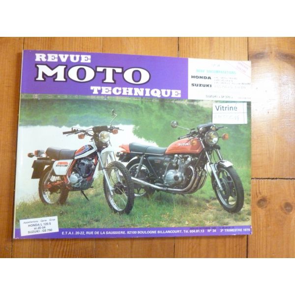 XL125S GS750 Revue Technique moto Honda Suzuki