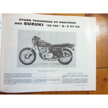 XL125S GS750 Revue Technique moto Honda Suzuki