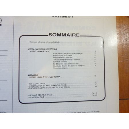 GSXR 750 Revue Technique moto Suzuki