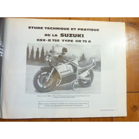 GSXR 750 Revue Technique moto Suzuki