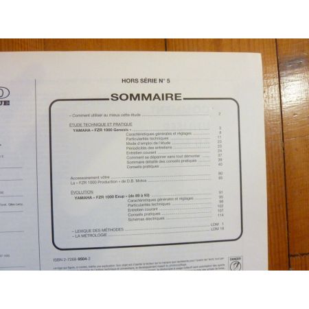 FZR1000 Revue Technique moto Yamaha