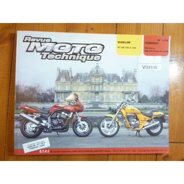 VT125 FZS600Fazer Revue Technique moto Daelim Yamaha