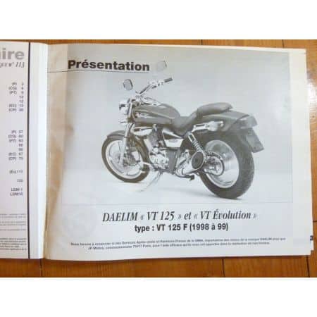 VT125 FZS600Fazer Revue Technique moto Daelim Yamaha