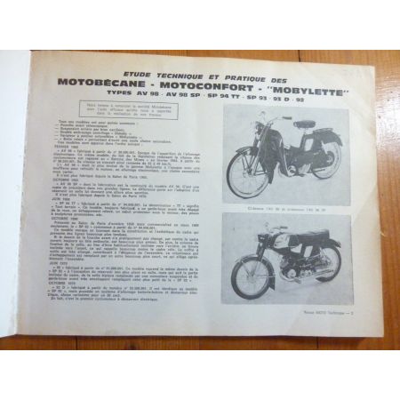 Av 250 350 V7 Revue Technique moto Guzzi Motobecane Suzuki