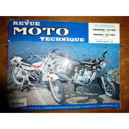 TY125 GT750 Revue Technique moto Suzuki Yamaha