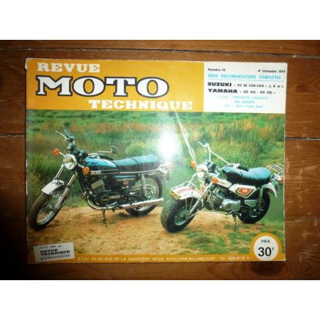 RV90 VANVAN RD250 RD350 Revue Technique moto Suzuki Yamaha