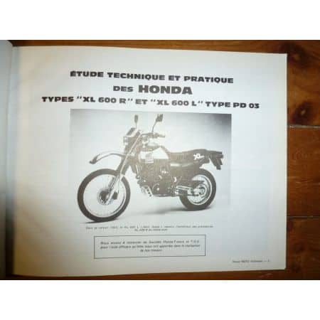 XL600 Revue Technique moto Honda