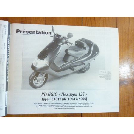 Hexagon 125 Bandit 600 Revue Technique moto Piaggio Suzuki