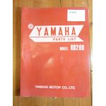 RD200 Catalogue Pieces YAMAHA Anglais