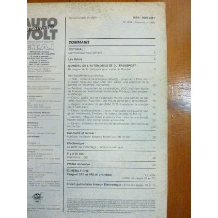 605 V6 Revue Technique Electronic Auto Volt Peugeot