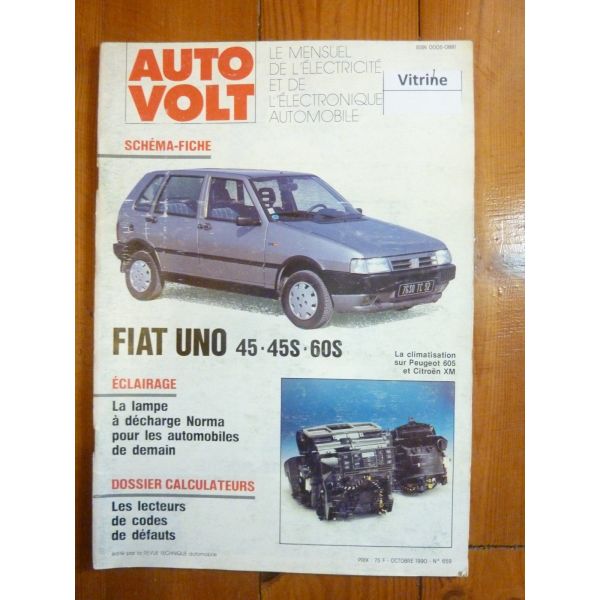 Uno 45 45S 60S Revue Technique Electronic Auto Volt Fiat