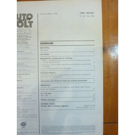 XM V6 Revue Technique Electronic Auto Volt Citroen