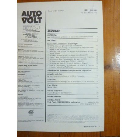 Fiesta carbu Revue Technique Electronic Auto Volt Ford