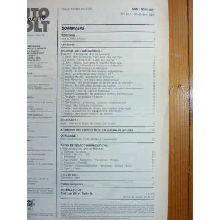 Uno DS TurboD Revue Technique Electronic Auto Volt Fiat