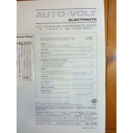 Espace GTS TSE Carbu Revue Technique Electronic Auto Volt Renault