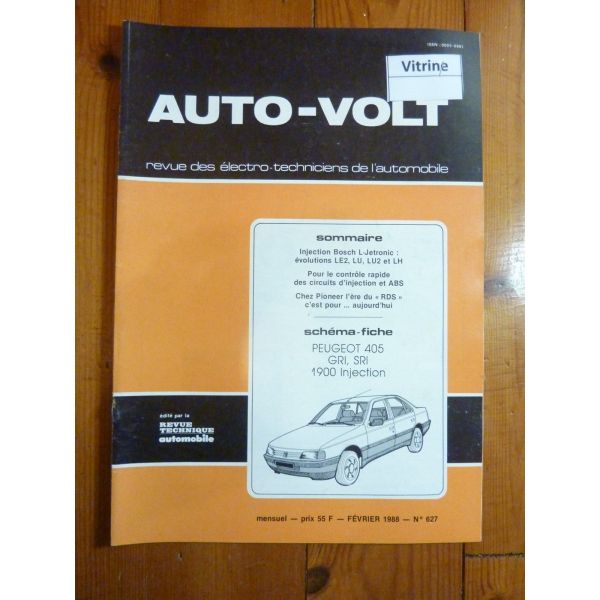 405 Inj Revue Technique Electronic Auto Volt Peugeot