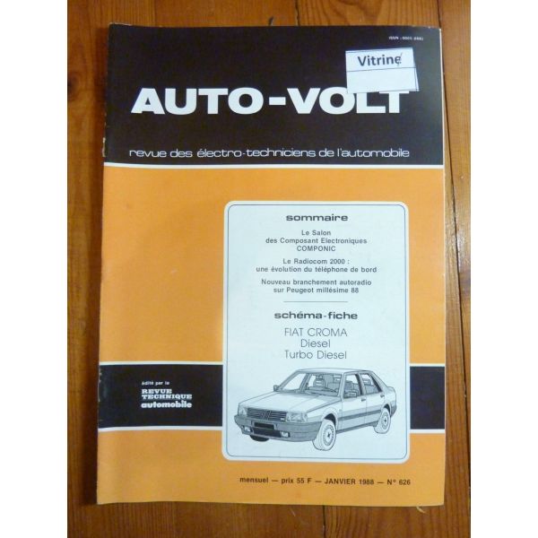 Croma D TD Revue Technique Electronic Auto Volt Fiat