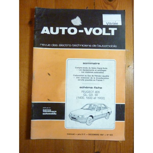 405  Revue Technique Electronic Auto Volt  Peugeot