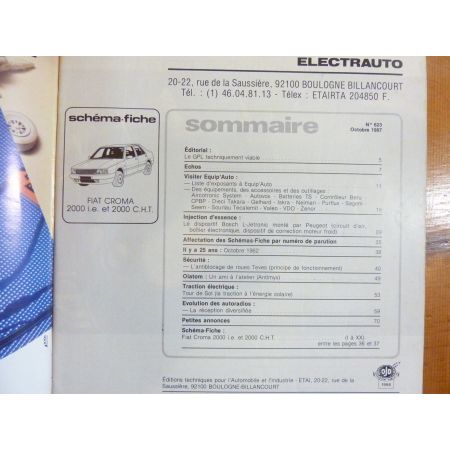 Croma 2000 Revue Technique Electronic Auto Volt Fiat