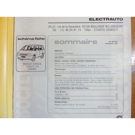 Espace Die Revue Technique Electronic Auto Volt Renault