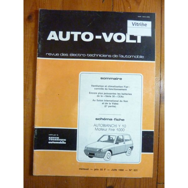 Y10 Fire 1000 Revue Technique Electronic Auto Volt Autobianchi