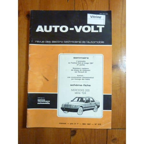200 type 124  Revue Technique Electronic Auto Volt  Mercedes
