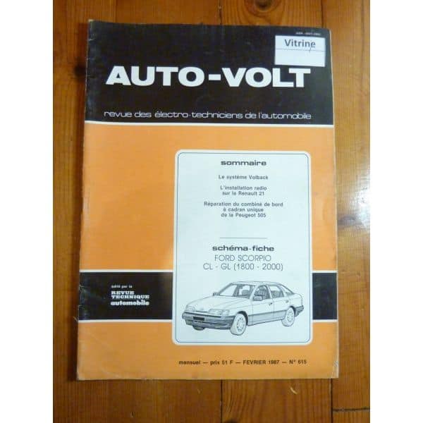 Scorpio CL GL Revue Technique Electronic Auto Volt Ford