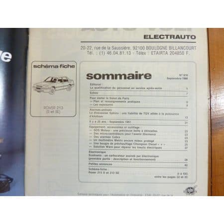 213 S-SE Revue Technique Electronic Auto Volt Rover