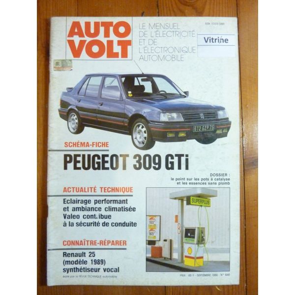 309 GTI Revue Technique Electronic Auto Volt Peugeot