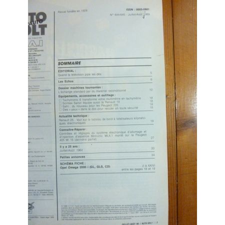 Omega 2000i Revue Technique Electronic Auto Volt Opel