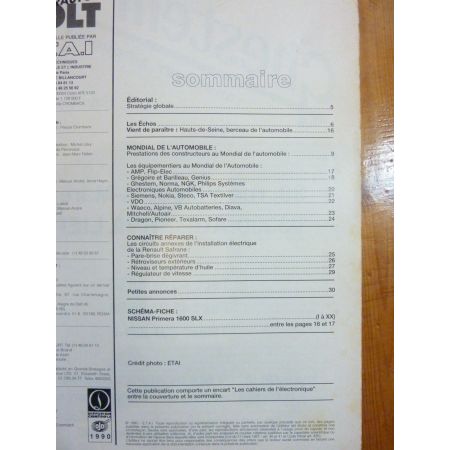Primera 1.6 SLX Revue Technique Electronic Auto Volt Nissan