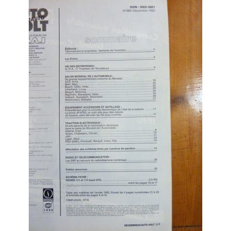 111 114 Revue Technique Electronic Auto Volt Rover