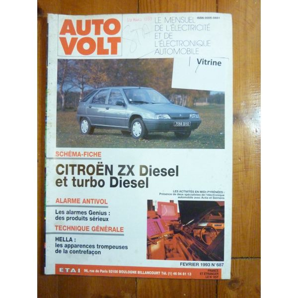 ZX Die Revue Technique Electronic Auto Volt Citroen