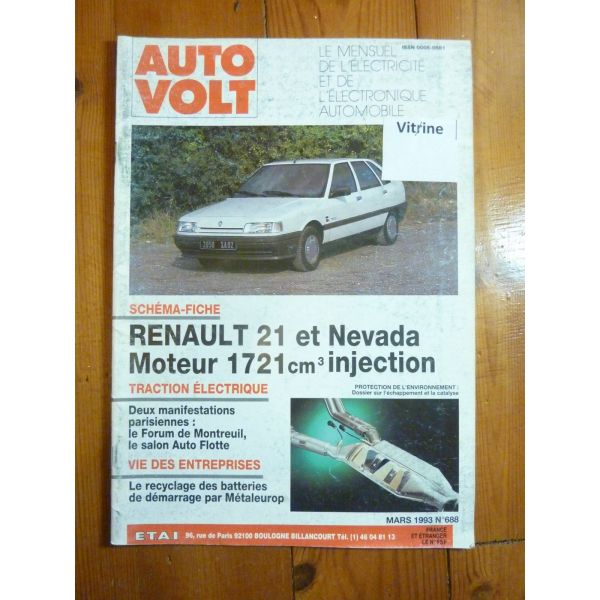 R21 1721 inj Revue Technique Electronic Auto Volt Renault