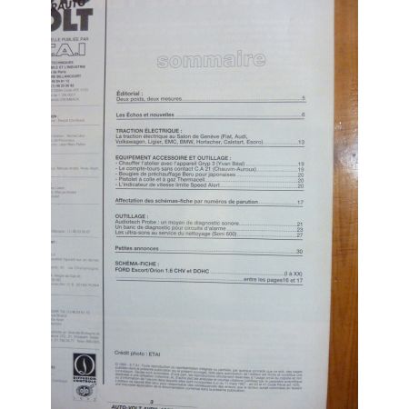 Escort Orion Revue Technique Electronic Auto Volt Ford