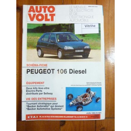 106 Die Revue Technique Electronic Auto Volt Peugeot