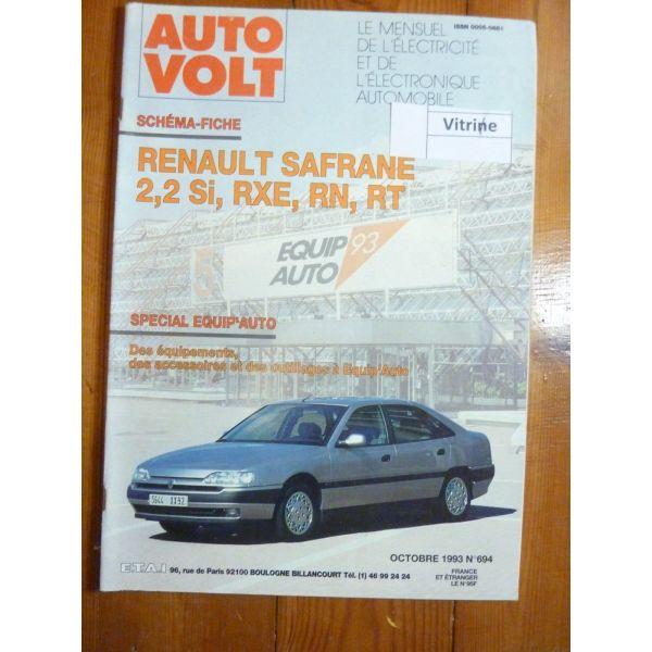 Safrane 2.2 Revue Technique Electronic Auto Volt Renault