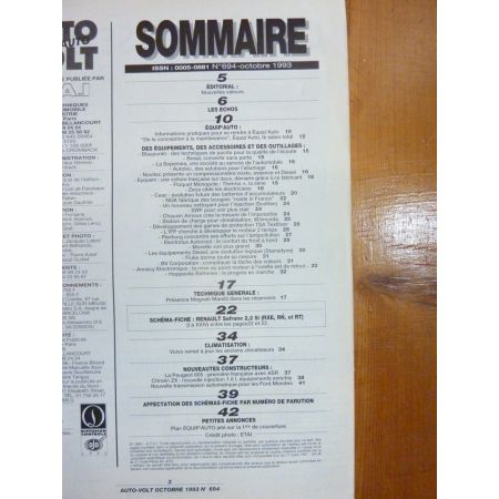 Safrane 2.2 Revue Technique Electronic Auto Volt Renault