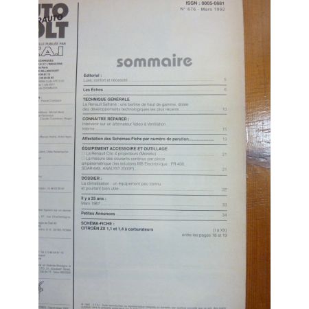 ZX 1.1 1.4 Revue Technique Electronic Auto Volt Citroen