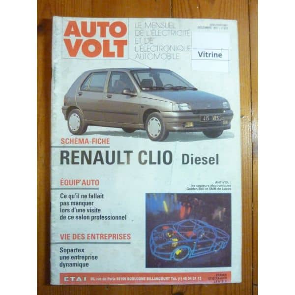 Clio Die Revue Technique Electronic Auto Volt Renault