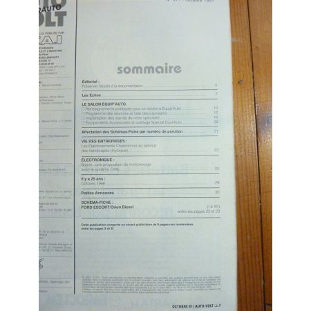 Escort Orion Diesel Revue Technique Electronic Auto Volt Ford