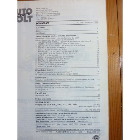 309 Die Revue Technique Electronic Auto Volt Peugeot
