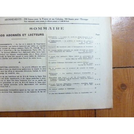 Démarrage  Revue Technique Electronic Auto Volt 